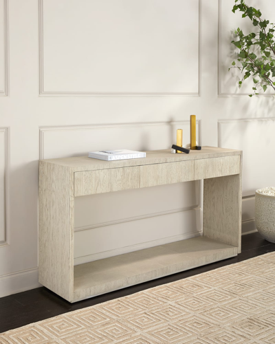 Palecek Onshore Console Table In Whitewash