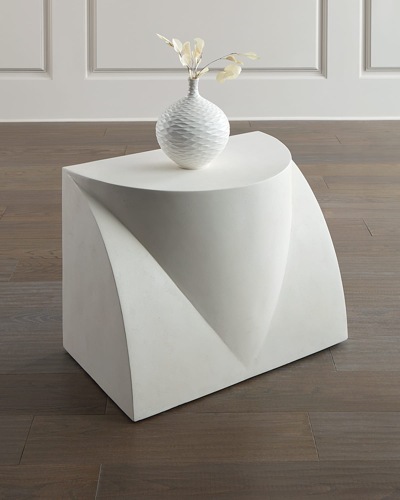 Bernhardt Lunula Side Table In Stone