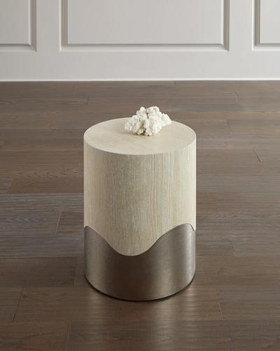 Bernhardt Solaria Accent Table In Dune/nickel