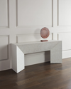 Bernhardt Solaria Console Table In Weathered Bone
