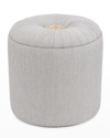 John-richard Collection Rendino Small Ottoman In Gray