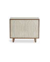 John-richard Collection Kano Two-door Chest In Cream/white