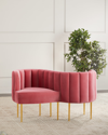 Haute House Lily Tete-a-tete Settee In Pink