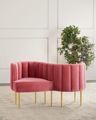 Haute House Lily Tete-a-tete Settee In Pink