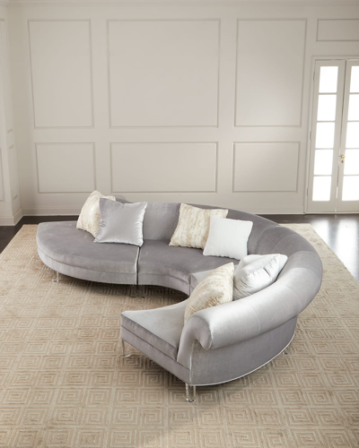 Haute House Adele Sectional In Gray