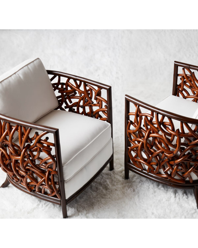 Palecek Auburn Lounge Chair In White