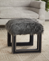 Haute House Willow Ottoman In Gray