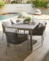 Bernhardt Exteriors Antibes Dining Table In Gray