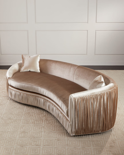 Haute House Caroline Sofa, 108" In Champagne