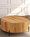 Butler Specialty Co Tori Round Coffee Table In Teak Finish