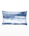 Elaine Smith Impression Outdoor Lumbar Pillow - 12" 20" In Blue