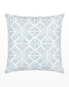 Elaine Smith Bakuba Indoor/outdoor Pillow, 20"sq In Stream