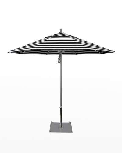 California Umbrella 9' Commercial Grade Umbrella With Base In Cabana Classic