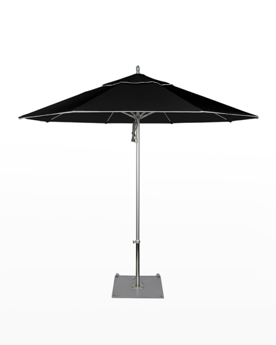 California Umbrella 9' Commercial Grade Umbrella With Base In Black