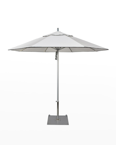 California Umbrella 9' Commercial Grade Umbrella With Base In Natural