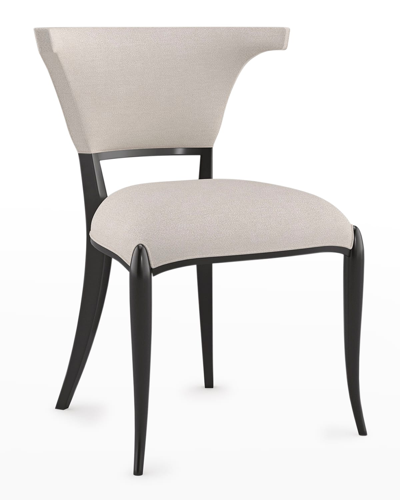 Caracole Be My Guest Dining Chair In Silver Grey