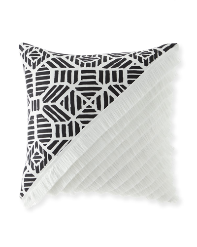 Eastern Accents Madaba Color Block Decorative Pillow In White