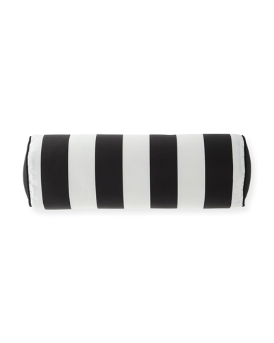 Eastern Accents Kubo Vertical Stripe Bolster Pillow In Black