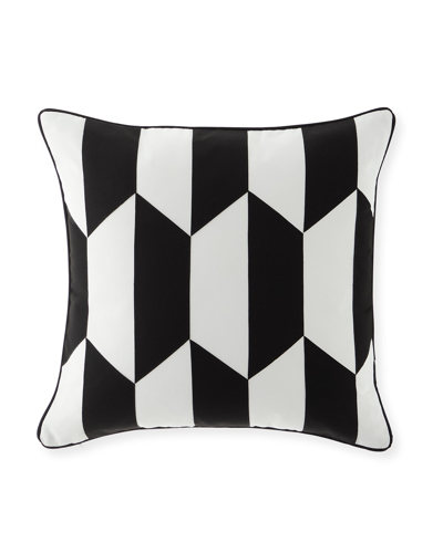 Eastern Accents Kubo Patchwork Decorative Pillow In Monochrome