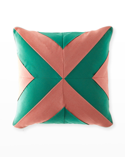 Eastern Accents Plage Mitered Decorative Pillow In Jade