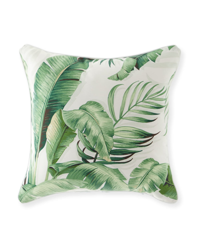 Eastern Accents Abaca Banana Leaf Decorative Pillow In Cloud In Green