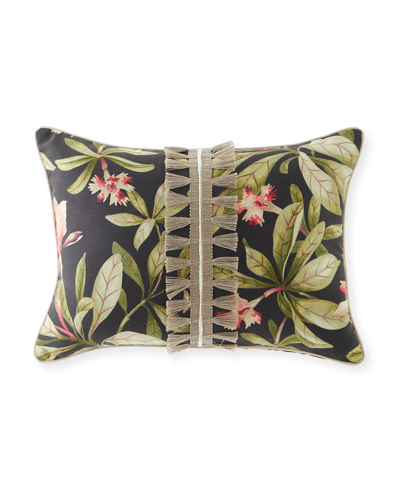Eastern Accents Kamehameha Applique Decorative Pillow In Green