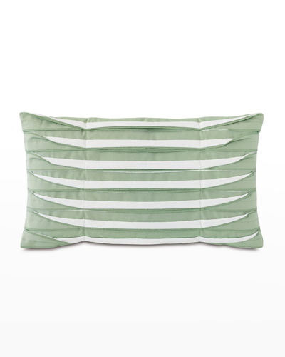 Eastern Accents Plisse Pleated Decorative Pillow - Small In Green