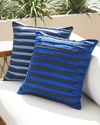 Eastern Accents Plisse Pleated Decorative Pillow In Blue