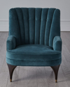Global Views Duncan Chair In Blue
