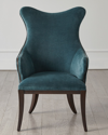 Global Views Evelyn Chair In Blue