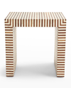 Global Views Sienna Nesting Large End Table In Gold