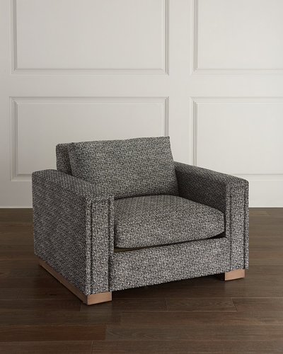 Massoud Irene Lounge Chair In Gray