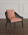 Massoud Andrea Accent Chair In Blush