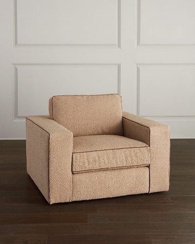 Massoud Brandle Lounge Chair In Toast