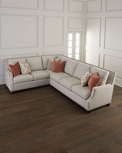 Massoud Tryston Left Facing Sectional In Taupe