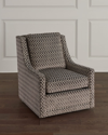 Massoud Garth Swivel Chair In Gray
