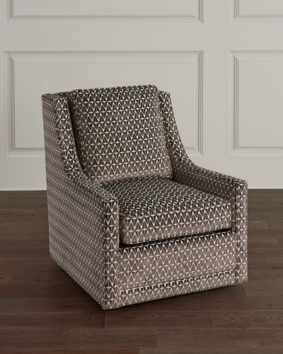 Massoud Garth Swivel Chair In Gray