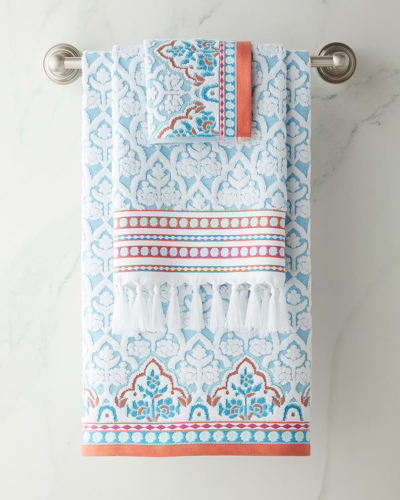 John Robshaw Sheetal Hand Towel In Blue