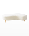 Jonathan Adler Amorphic Cocktail Ottoman In White