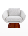 Jonathan Adler Beaumont Lounge Chair In Neutral