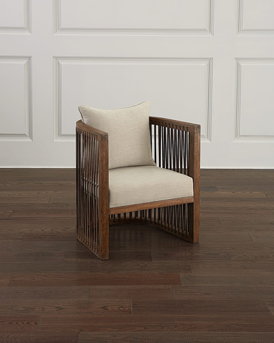 Hooker Furniture Wilde Club Chair In Taupe/brown