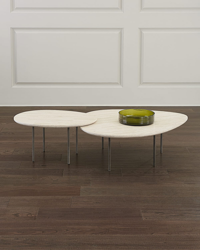 Hooker Furniture Susan Nesting Cocktail Table In Cream/beige