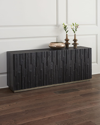 Hooker Furniture Chapman Shou Sugi Ban Entertainment Console In Ebony
