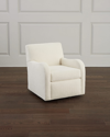 Hf Custom Penn Swivel Chair In Cream