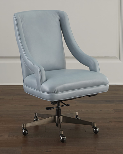 Hooker Furniture Meira Executive Swivel Tilt Chair In Blue
