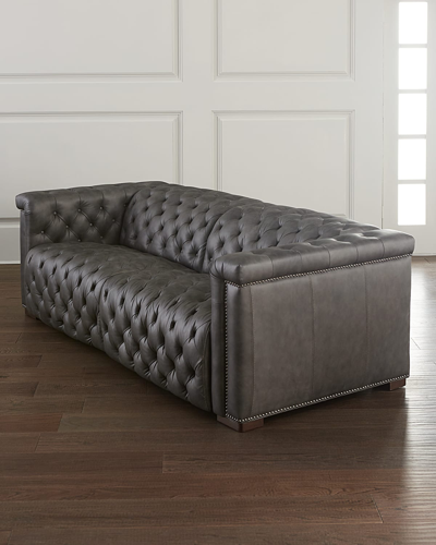 Hooker Furniture Savion Power Reclining Sofa In Bellagio Gravel