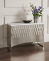 John-richard Collection Bourdon Chest With Doors In Silver