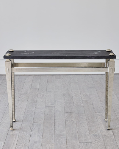 Global Views Roman Console Table In Black