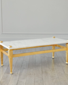 Global Views Roman Coffee Table In White