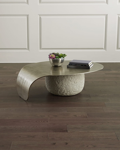 Bernhardt Kaori Cocktail Table In Grey